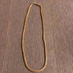 22k gold with two diamonds